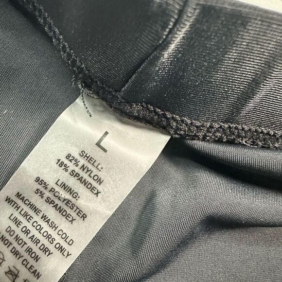 NWT Women’s Black Pink Flamingo Tankini Black Boy shorts Tummy Control - Size L - Picture 4 of 6